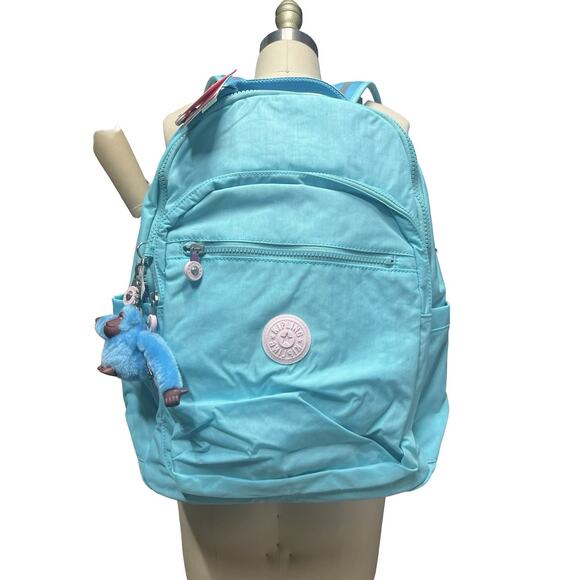 Kipling Poppy Aqua Nylon Seoul Large 15\